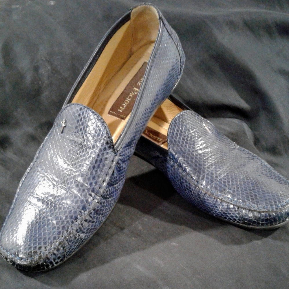 Cesare Paciotti Blue Italian Loafer